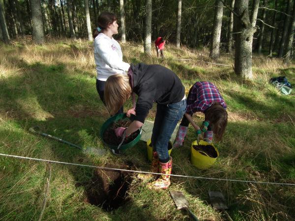 'Dig in' at Bennachie Colony in 2011