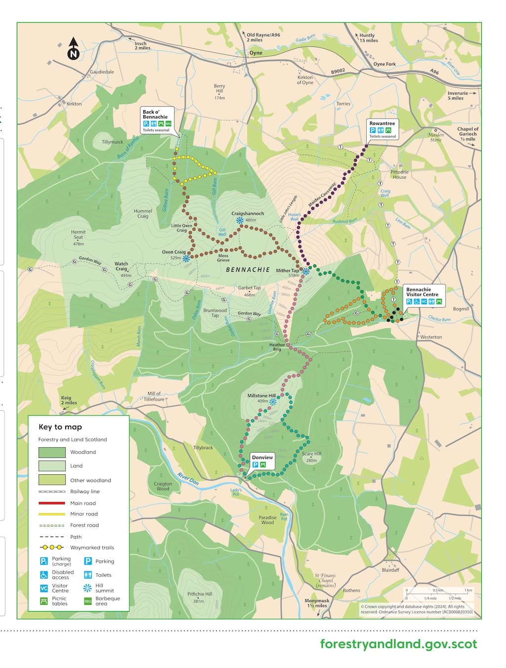 Bennachie Map Download